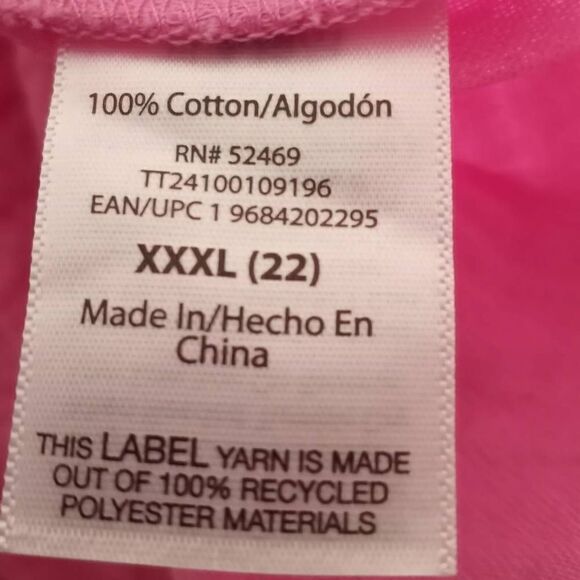 TIME & TRU PINK BLOUSE SZ.22 EUC - Picture 5 of 6